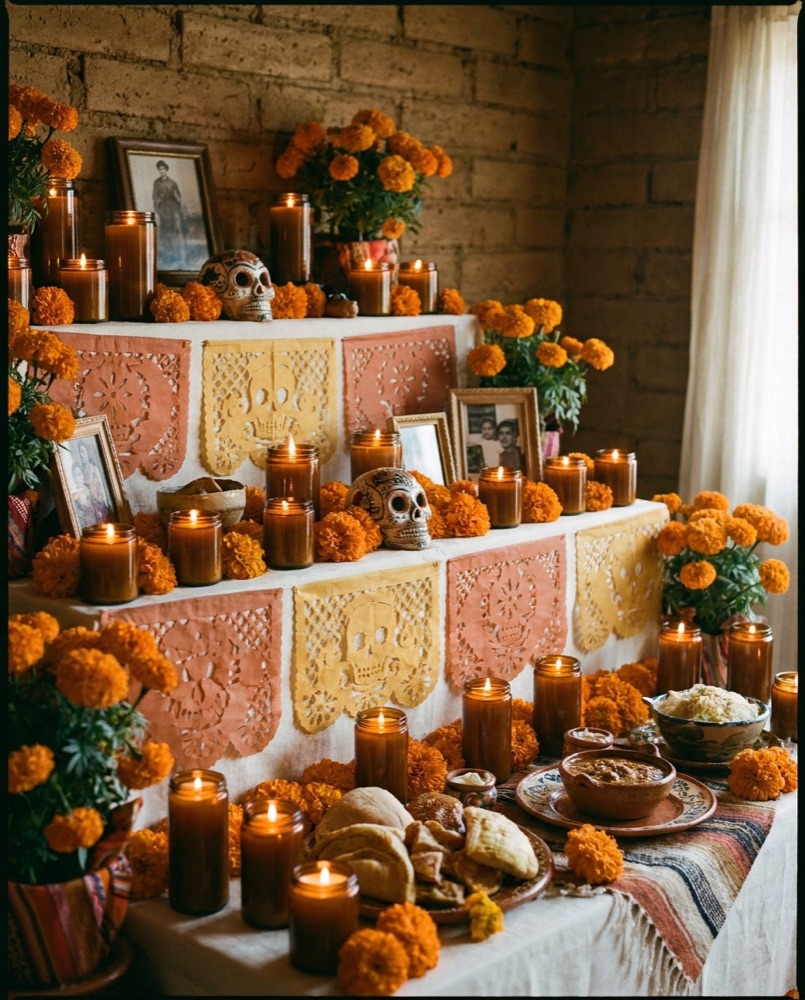 Velas para tu ofrenda de Día de Muertos