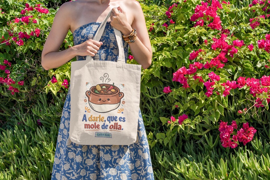 Tote bag personalizado diseño mole