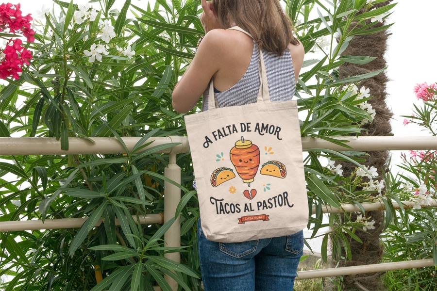 Tote bag de manta personalizado Casa Rubí