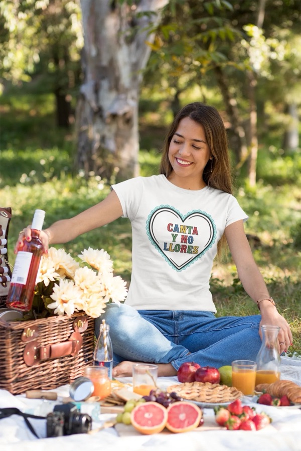 Playera blanca personalizada